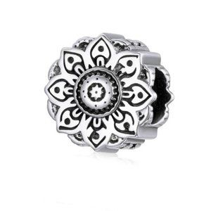 925 Sterling?Silver Lotus Charm